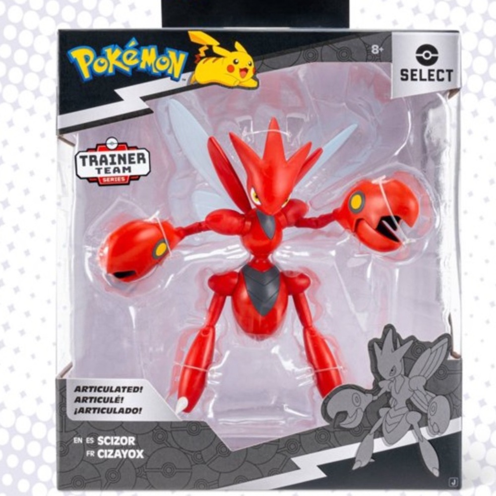 Scizor Action Figure - Red (Select Trainer Team)